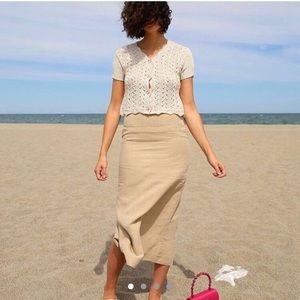 American Apparel Nude Skirt